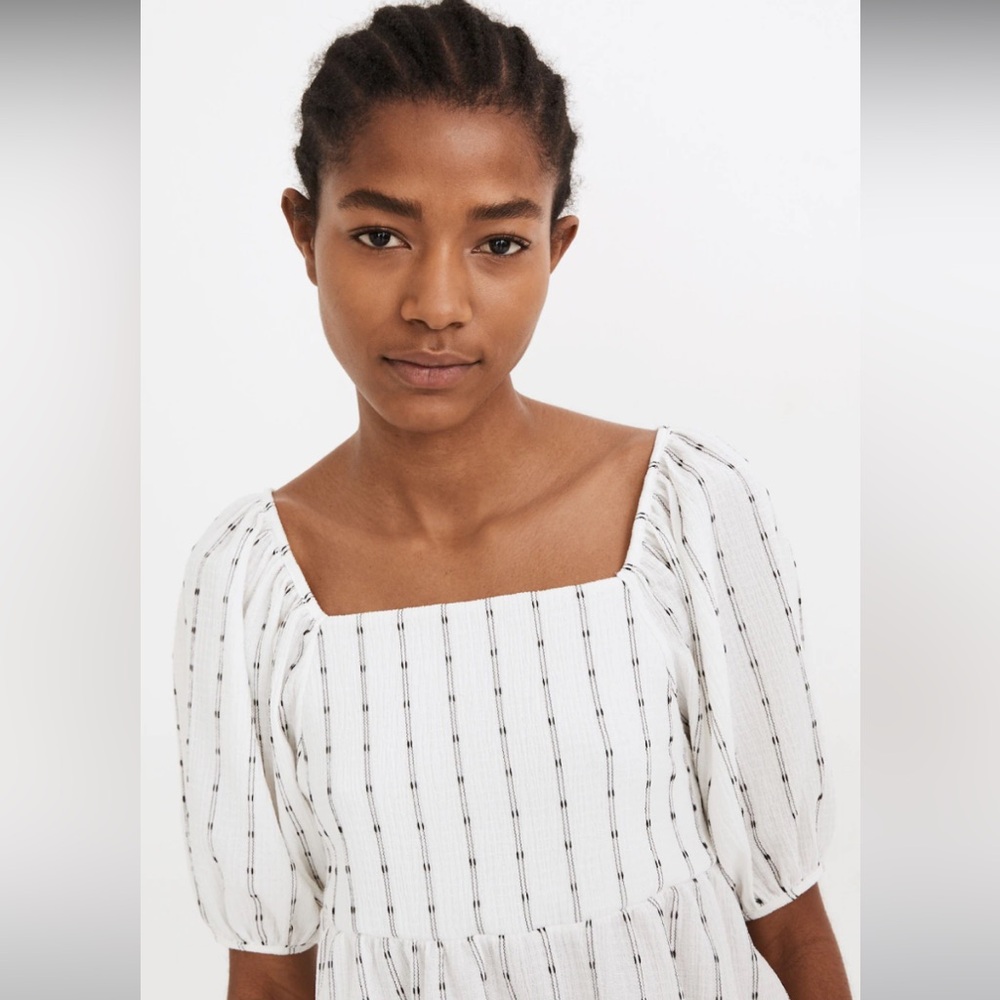 MADEWELL Puff Sleeve Empire Top